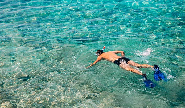 Snorkling i Makarska, Kroatien